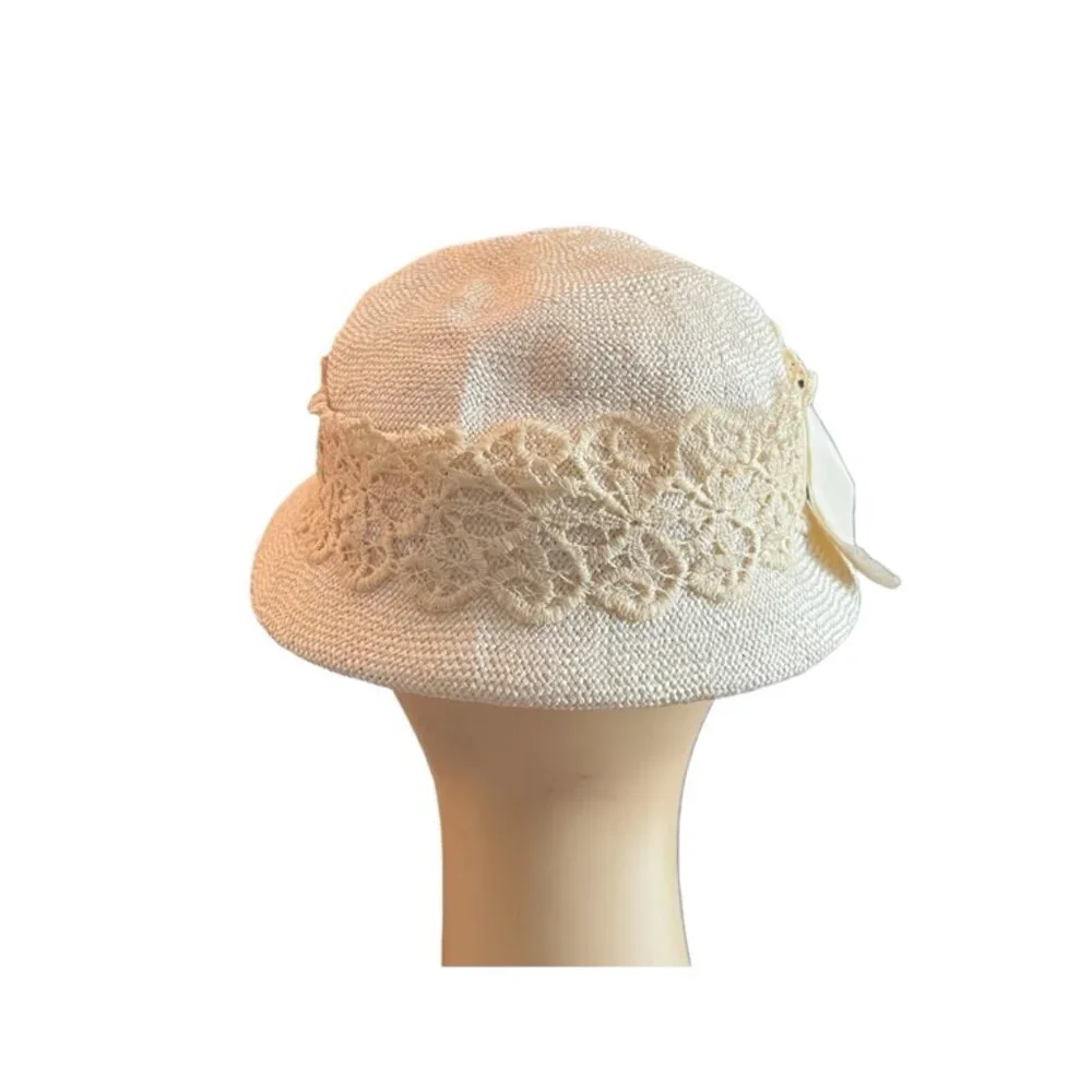 Vintage Hat 1960s Cream Off White Special Occasion​​​